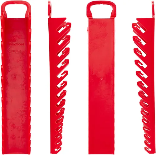 Vista 3 de TEKTON Soporte de llave combinada de 14 herramientas (rojo) OWP21214 Fabricado en Estados Unidos