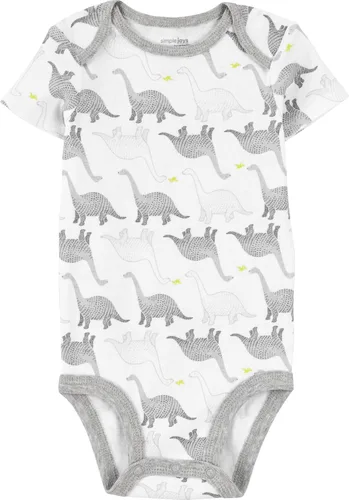 Vista 2 de Simple Joys by Carter's - Bodis de manga corta para bebé, paquete de 6