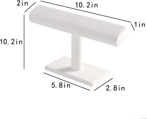 Vista 6 de Byken - Soporte para pulsera de reloj, soporte de exhibición de joyería para vender (beige)