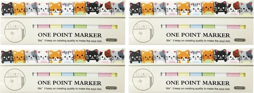Vista 3 de Wrapables, Notas adhesivas marcapáginas de diseño de gatitos, 2