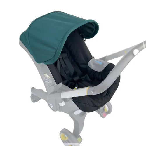 Vista 15 de Kits de cambio de cojín de asiento, ropa, sombrilla, toldo para cochecito compatible con asiento de automóvil y cochecito Doona (negro)