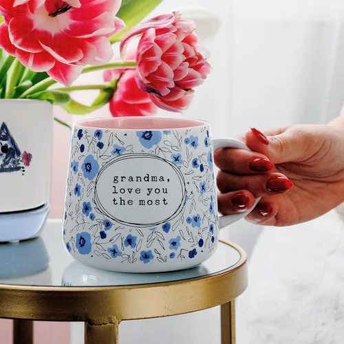 Vista 5 de Pavilion Gift Company - Grandma - Taza de cerámica de 18 onzas, regalo del día de la madre, taza de café abuela Nana Mimi, 1 unidad