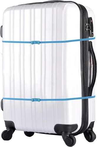 Vista 3 de Bridas de nailon para atar carga de equipaje, rollo de cable ultra largo de 26.2 ft con conectores, sin tijeras, 1 unidad/paquete