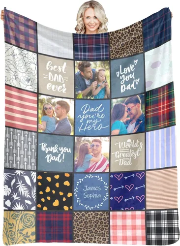 Vista 28 de Mantas personalizadas con foto, manta de fotos personalizada, mantas personalizadas con imagen, regalos personalizados para mujeres, hombres