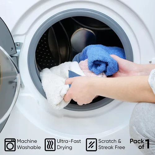 Vista 6 de Superio Microfiber Cleaning Cloths Color-Coded for Easy Organization, Ultra-Soft, Durable, Multi-Purpose Cloths for Bathroom, Kitchen, Windows