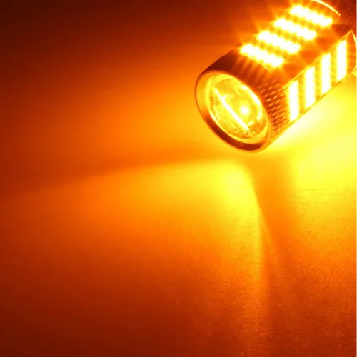 Vista 8 de Recién actualizado T25 cuña 3156 3157 focos LED, luces de señal de giro amarilla ámbar, 3157A 3457NA 4157NAK 5702AK 360° súper brillante 3156A 3056