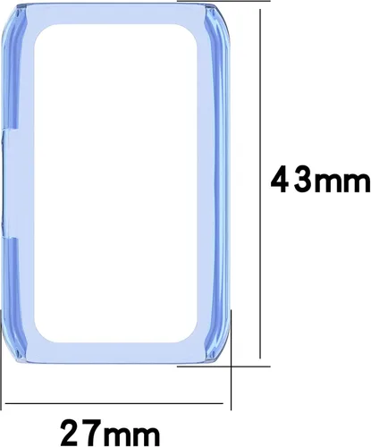 Vista 2 de Funda compatible con Huawei Honor Band 6 Watch Protector de pantalla de PC suave a prueba de golpes, protector delgado de parachoques protector
