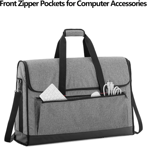 Vista 3 de Trunab Estuche de transporte para monitor de 24 pulgadas, bolsa de viaje acolchada con capacidad para hasta 2 pantallas LCD/televisores, no Gris