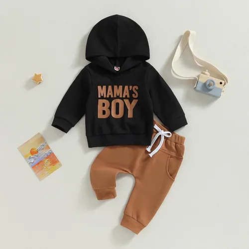 Vista 9 de Mamas - Ropa para niños pequeños, sudadera con capucha para otoño e invierno