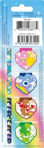 Vista 3 de Care Bears - Clips magnéticos para páginas, paquete de 6 artículos de papelería
