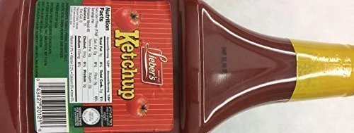 Vista 2 de Lieber's Sin salsa de tomate de jarabe de maíz de alta fructosa, 24 onzas, paquete de 6.