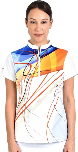 Vista 2 de SAVALINO Camiseta estampada con sublimación para mujer material que absorbe el sudor y se seca rápidamente talla S-5XL
