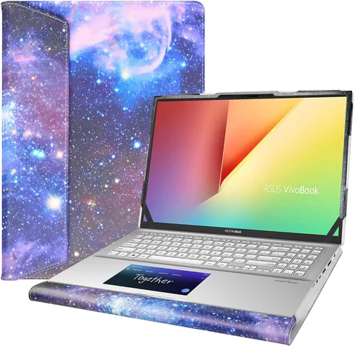 Vista 10 de Funda protectora para Asus VivoBook S15 S532FA/VivoBook 15 F512DA F512FA X512FA/Q547FD Q537FD/ZenBook Flip 15 Q538EI Q528EH y funda para Lenovo Negro