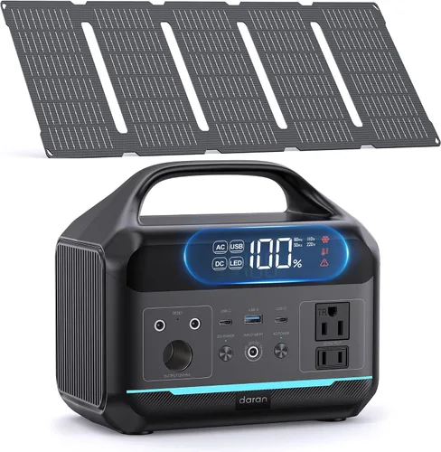 Vista 10 de Estación de energía portátil LiFePO4 de 28,000 mAh, batería de 100 W (pico de 200 W) banco de energía solar, cargador portátil, pequeño generador