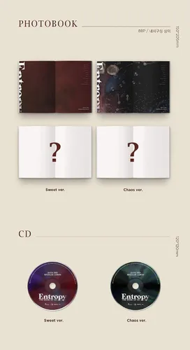 Vista 3 de JYP Ent DAY6 - The Book of Us : Entropy [Sweet ver.] Álbum+Póster plegado+Juego de tarjetas fotográficas adicionales