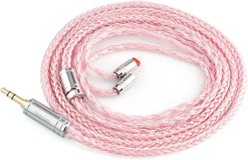 Vista 12 de Linsoul Tripowin Zonie - Cable IEM de 16 núcleos chapados en plata, cables mejorados para auriculares SPC de 1.25m para ZS10 PRO 2 AS10 PRO ZSN PRO