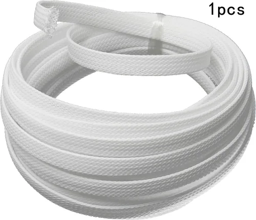 Vista 3 de Othmro Funda de cable trenzado expandible de PET de 16.4 pies, protector de cable flexible de 5/16 pulgadas, funda de organización de cables