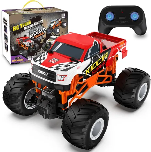 Vista 9 de Camión monstruo RC a escala 1:16 - Camión todo terreno de 2.4GHz para niños de 4 a 12 años, camión RC todoterreno de 20 Km/h, regalo de Navidad