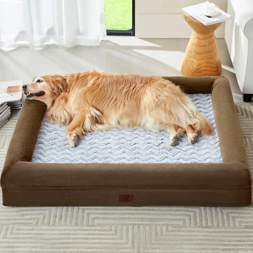 Vista 14 de WNPETHOME Cama extragrande XL para perro, sofá lavable para perro con funda impermeable extraíble, sofá cama grande ortopédica para mascotas