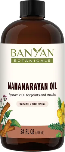 Vista 10 de Aceite Mahanarayan de Banyan Botanicals – Aceite de Masaje Ayurvédico 99% Orgánico – Aceite Herbal Penetrante Usado para Calentar, Confortar