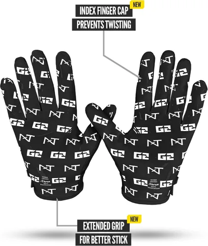 Vista 4 de Nxtrnd G2 Pro Football Gloves, Men's Ultra Sticky Elite Receiver Gloves