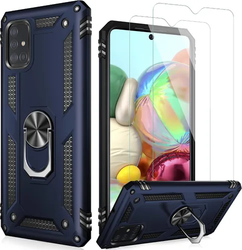 Vista 28 de LUMARKE Funda para Galaxy A51 4G con Protector de Pantalla, Pasa Prueba de Caída de 16 pies de Grado Militar, Cubierta Protectora para Teléfono