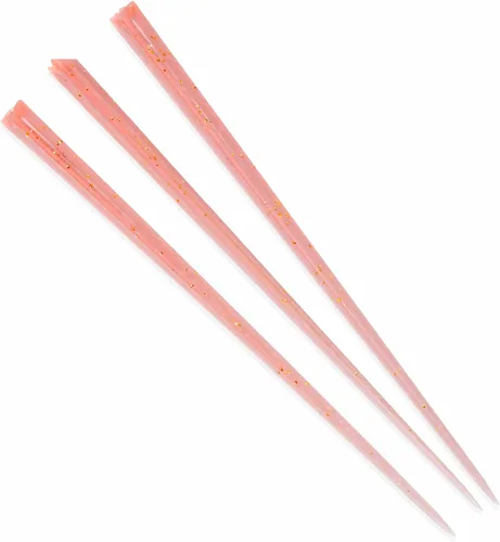 Vista 16 de BambooMN - Prisma triangular de plástico para aperitivos de frutas de 3.5" (9 cm) - Negro - 1000 piezas