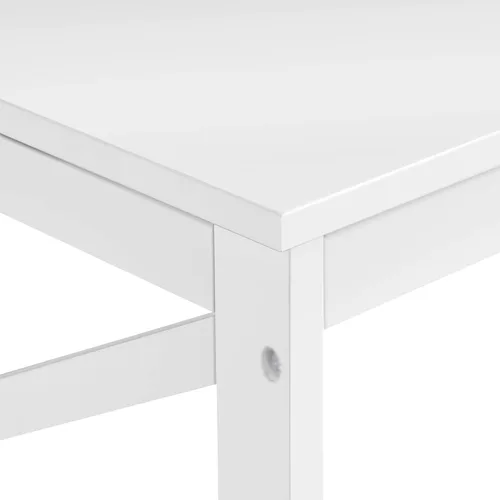Vista 5 de Yaheetech Simple X-Design - Mesa auxiliar de cóctel con estante de almacenamiento, mesa central de 2 niveles para sala de estar y oficina