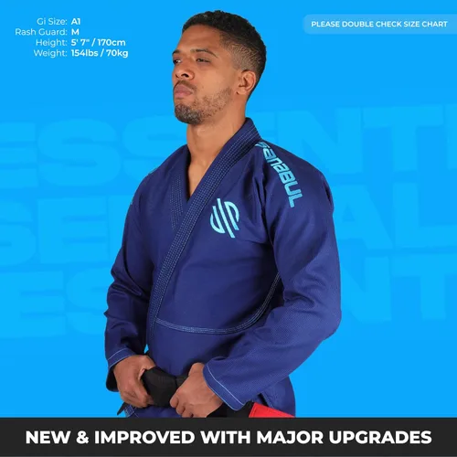 Vista 11 de Sanabul Essentials V.2 Ultra Light BJJ Jiu Jitsu Gi (ver guía especial de tallas)