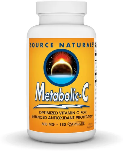 Vista 6 de Source Naturals Metabólico C, Vitamina C optimizada para una protección antioxidante mejorada*, 500 mg - 90 cápsulas
