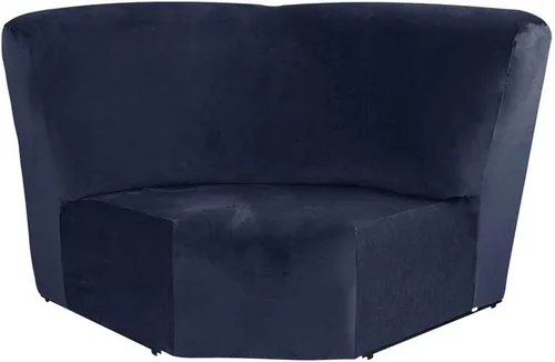 Vista 12 de Funda de terciopelo para sofá esquinero, 1 pieza adicional para asiento esquinero, protector para sofá reclinable en forma de L, decoración