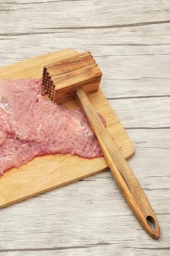 Vista 6 de Ironwood Gourmet Ablandador de carne de madera de acacia, 11.5 pulgadas, marrón