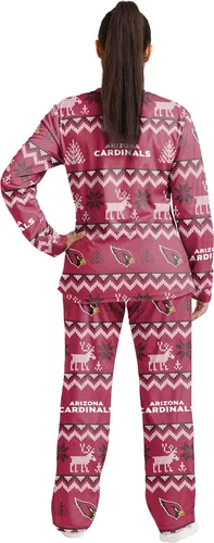 Vista 3 de FOCO NFL womens Nfl Team Ugly Pattern Matching Set Family Holiday Pajamas