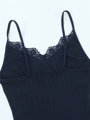 Vista 6 de Muke Oneplus Body de malla transparente con encaje floral para mujer