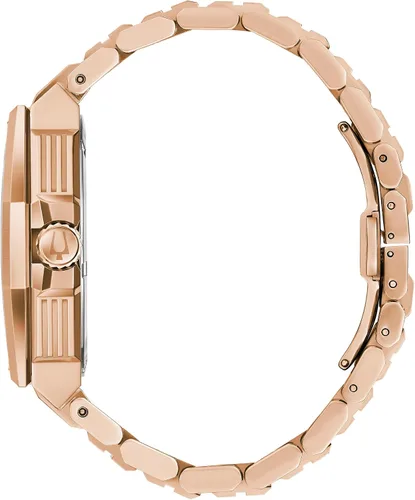 Vista 2 de Bulova Reloj de cuarzo Precisionist X para hombre, Oro Rosa, Pulsera