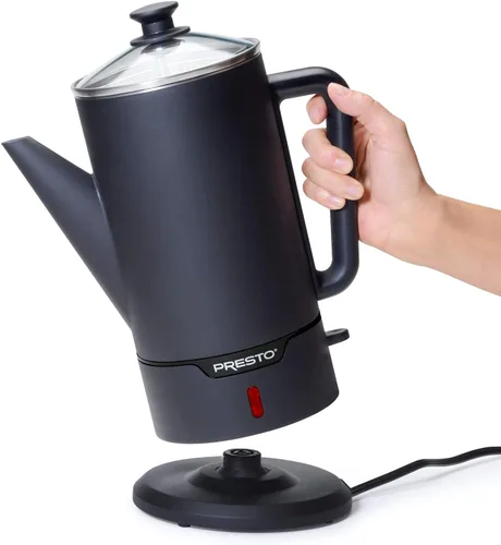 Vista 5 de Cafetera eléctrica Presto, de acero inoxidable, rinde 12 tazas, ninguno , Plateado