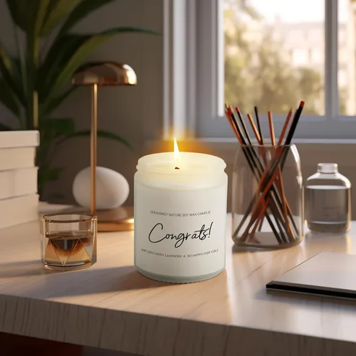 Vista 7 de SOUHONEY Regalos de Felicitación para Mujeres - Regalos de Promoción para Mujeres en el Trabajo - Vela de Regalo para Nuevo Trabajo - Regalo