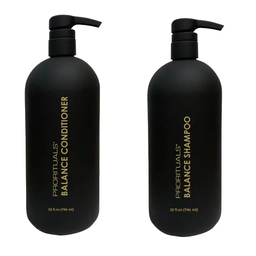 Vista 8 de Prorituals Balance Grow & Restore - Juego de champú y acondicionador antiencrespamiento para cabello seco y rizado, champú natural y acondicionador