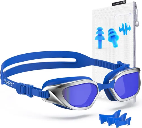 Vista 12 de Gafas de natación W2 para adultos, hombres y mujeres, protección UV antivaho sin fugas