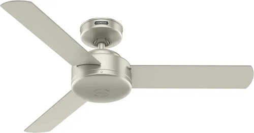 Vista 19 de Hunter Presto, ventilador de techo, para interiores, sin luz, moderno, 44 pulgadas, gris paloma