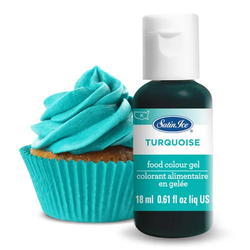Vista 13 de Gel de colorante alimentario líquido Satin Ice, botella de 0.61 onzas líquidas, negro