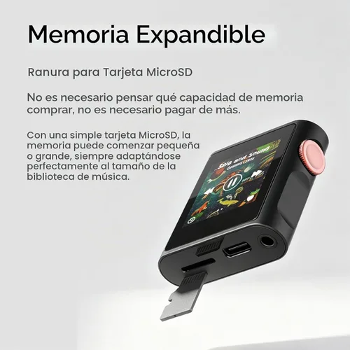 Vista 4 de SHANLING M0 Pura - Reproductor de MP3 de alta fidelidad portátil, reproductor de música de alta resolución, reproductor de audio digital Bluetooth