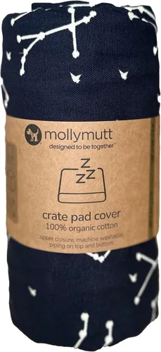 Vista 9 de Molly Mutt Morning - Funda para jaula de perro, 100% algodón orgánico con certificación GOTS para cama de perro o cachorro, duradera, lavable