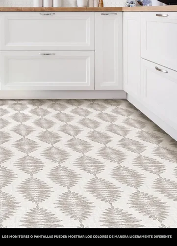 Vista 2 de FloorPops FP3298 Foliage Peel & Stick - Azulejos de suelo adhesivos, neutro