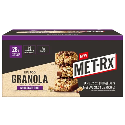Vista 9 de MET-Rx Big 100 barras de proteínas colosales, Blueberry Cobbler, barras de reemplazo de comidas, 4