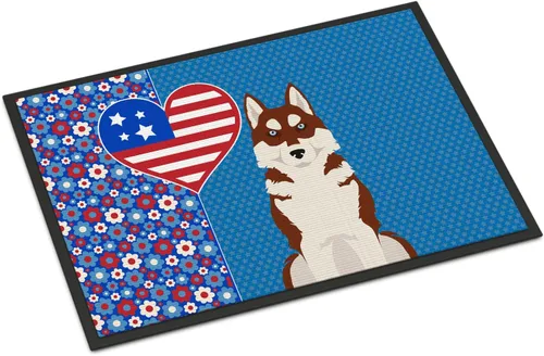Vista 145 de Caroline's Treasures WDK5119JMAT Airedale Terrier USA - Tapete para interiores o exteriores, 24 x 36 pulgadas, tapete para puerta delantera