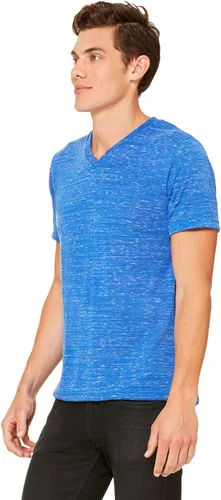 Vista 4 de Bella + Canvas - Camiseta de manga corta para hombre (cuello en V)