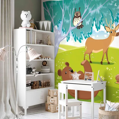 Vista 5 de artgeist Mural de pared premium para niños, 79 x 55 pulgadas, papel tapiz no tejido XXL, decoración de pared de vellón, impresión fotográfica
