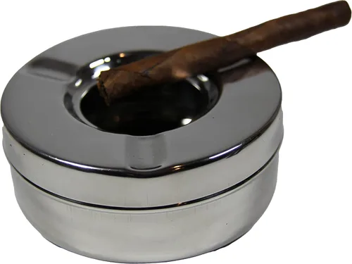 Vista 7 de Cenicero de 4 estribos para hombres y mujeres, duradero, hecho a mano para cigarrillos, pequeña bandeja de acero para cenizas de cigarros