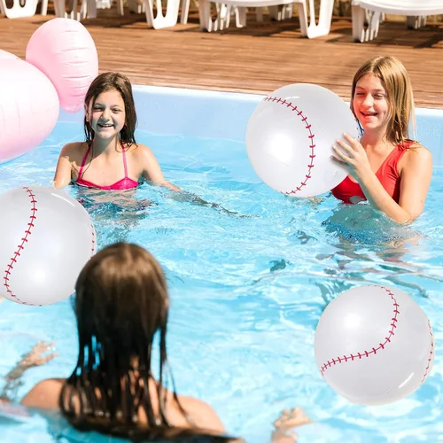 Vista 6 de 6 pelotas de fútbol inflables gigantes, pelotas de fútbol inflables de 16 pulgadas, pelotas de playa de verano, accesorios de juegos deportivos
